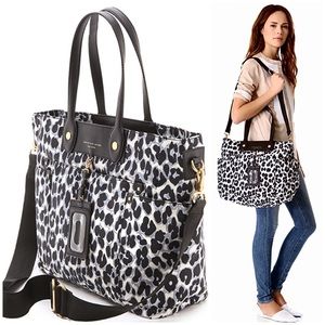 Marc Jacobs Leopard Print Eliz-A Bag Tote 16 x 14